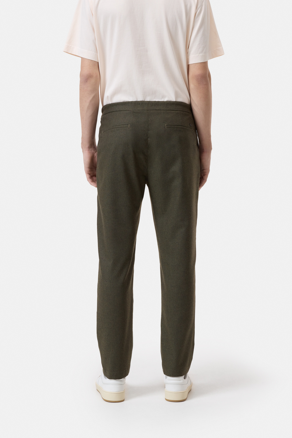 vigo tapered wool mix marsh green L32-2