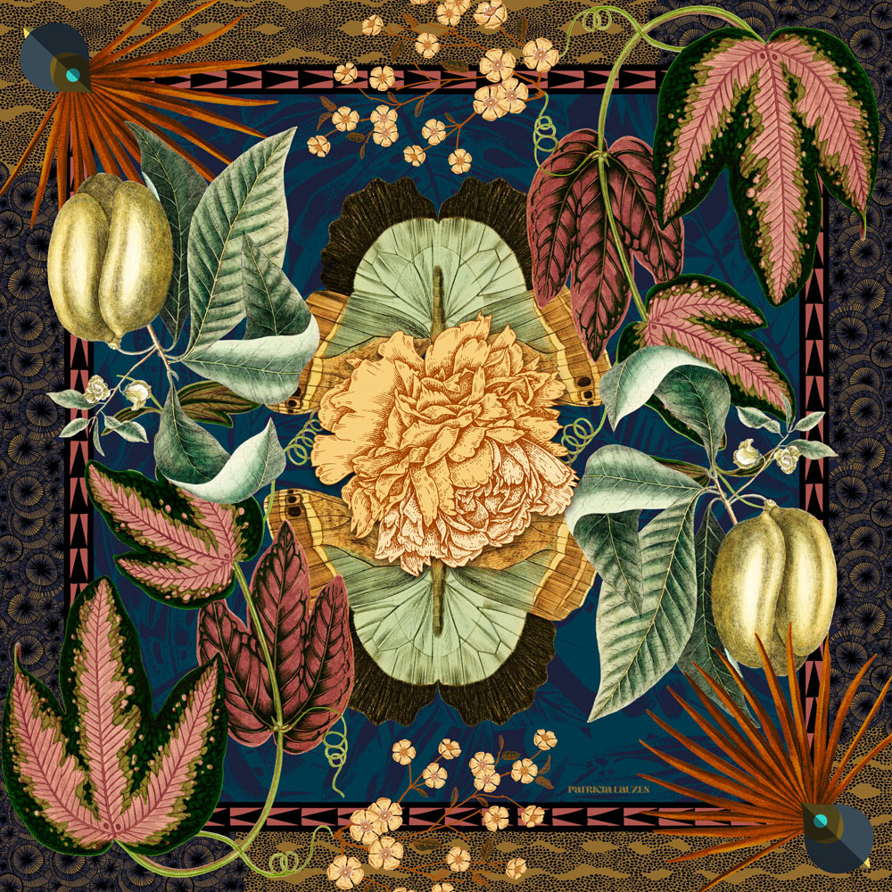 silk scarf ambiance automnale-2