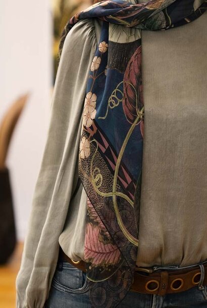 silk scarf ambiance automnale