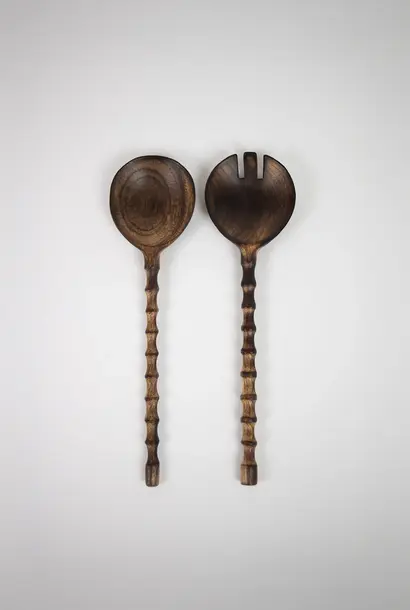 salad server zion dark brown