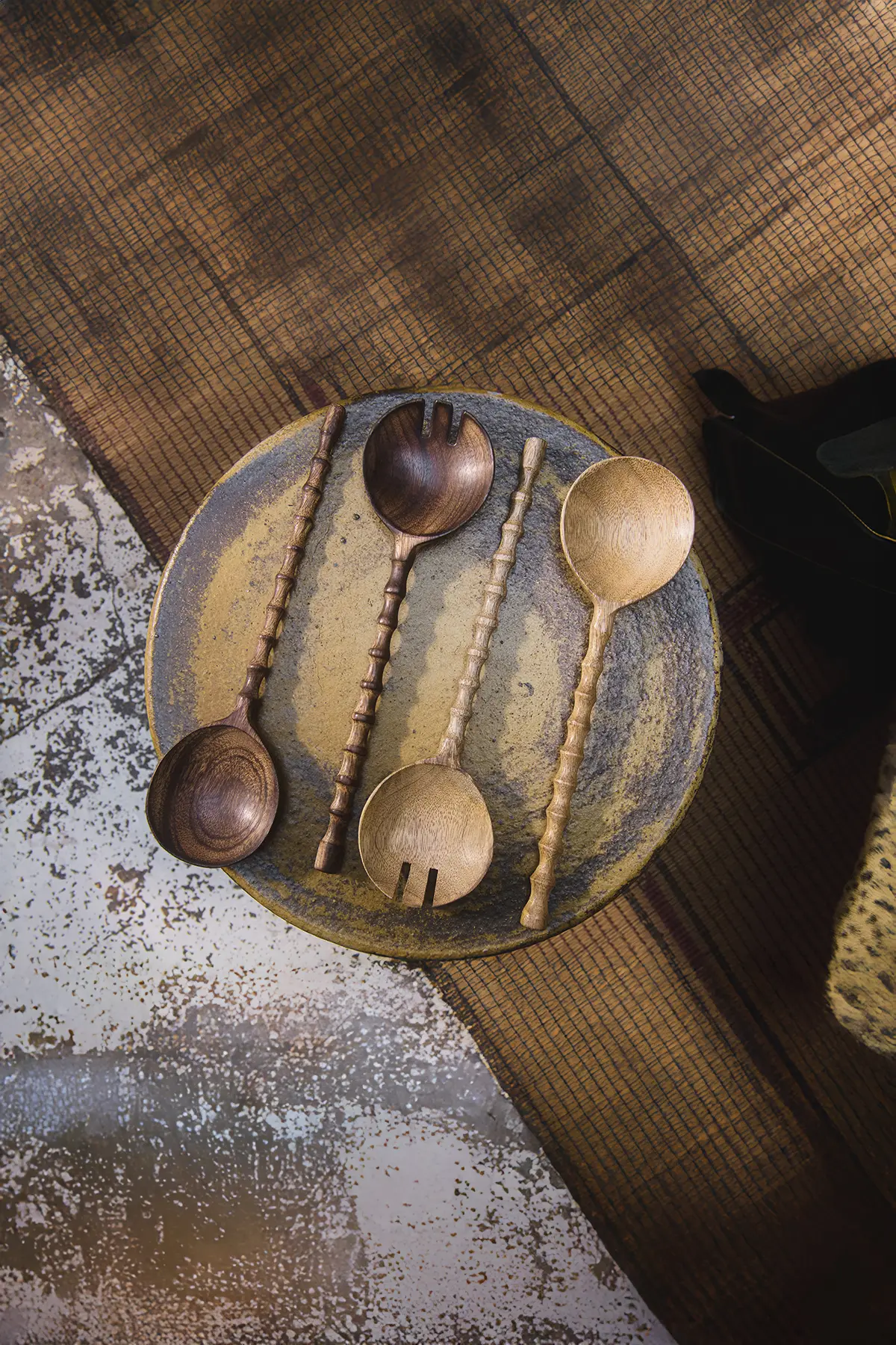 salad server zion dark brown-2