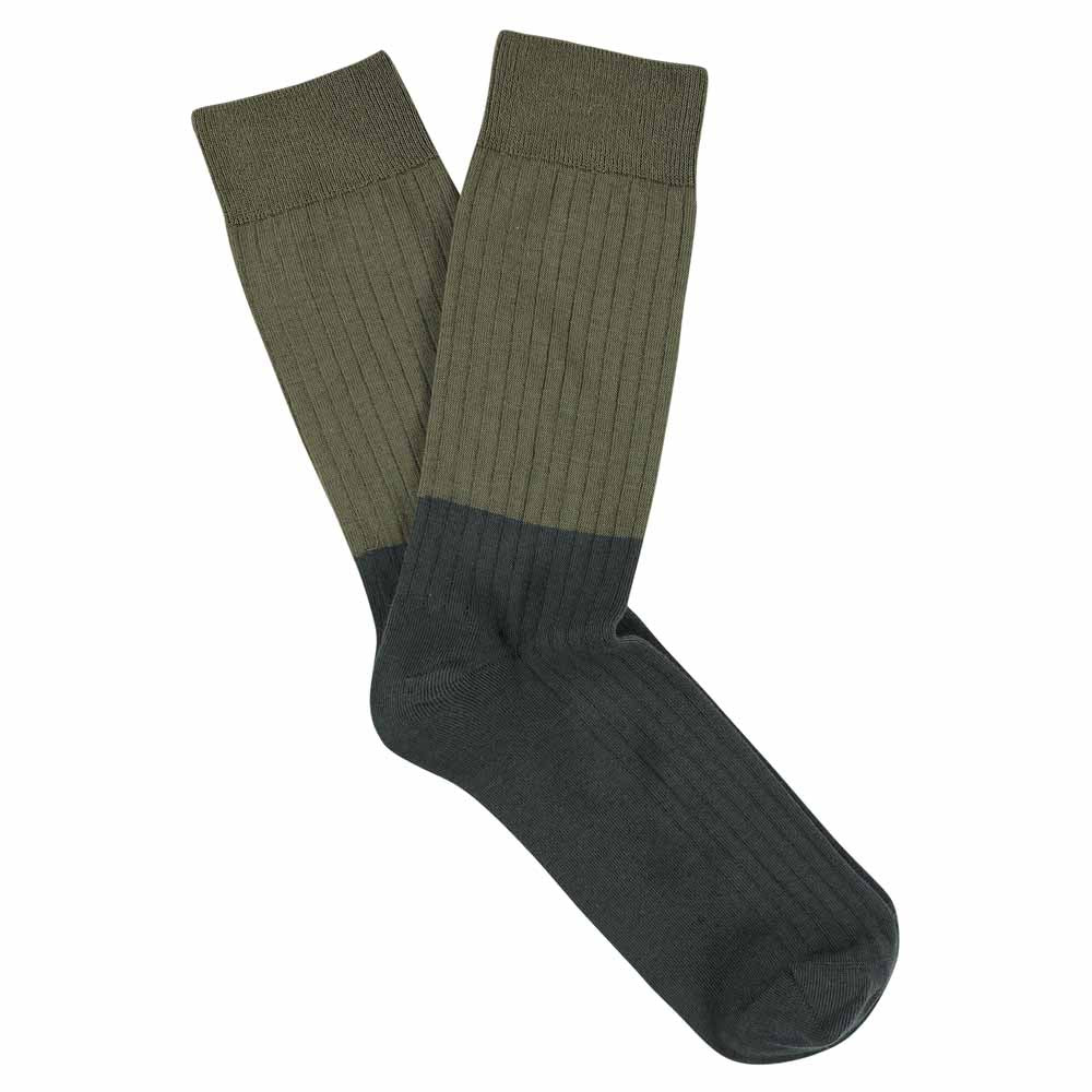 block socks green/grey-1