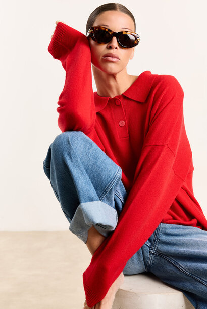 stacey cashmere red