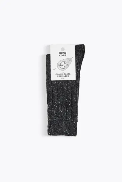 wool/silk socks anthracite