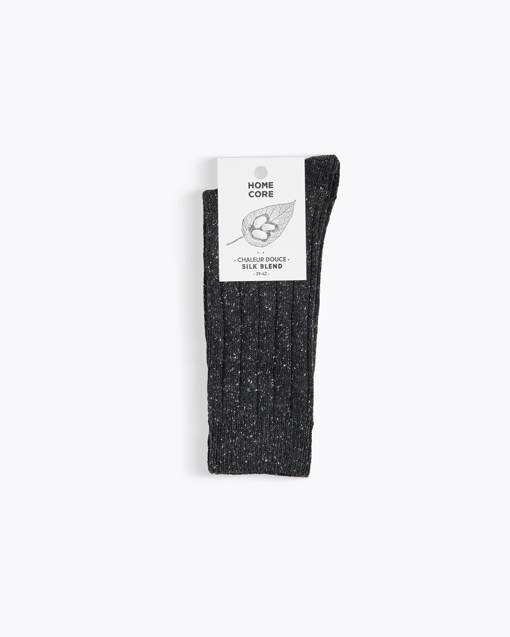 wool/silk socks anthracite-1