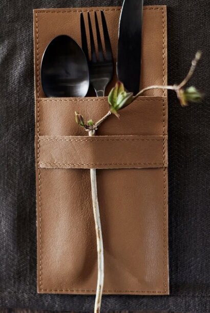 cutlery pocket camou camel