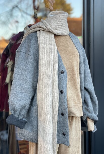 mohair fleece asphalt