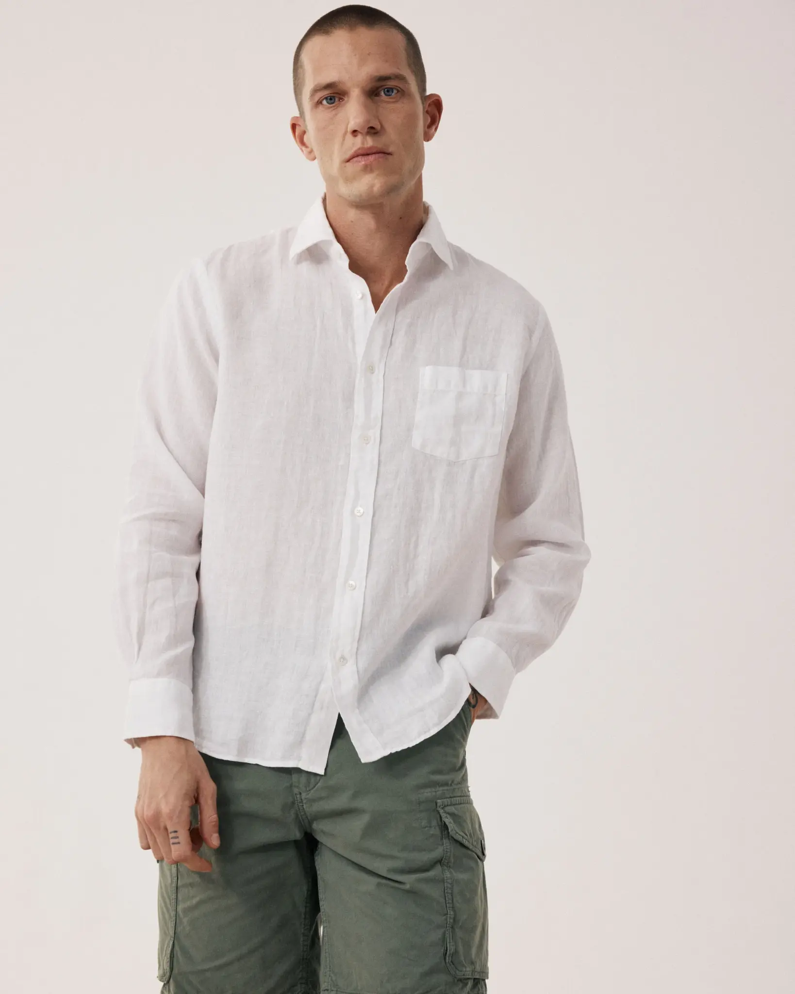 paul pat linen shirt white-2
