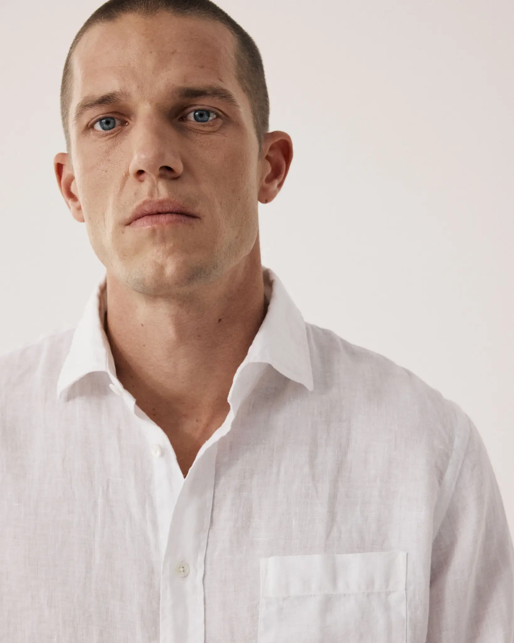 paul pat linen shirt white-1
