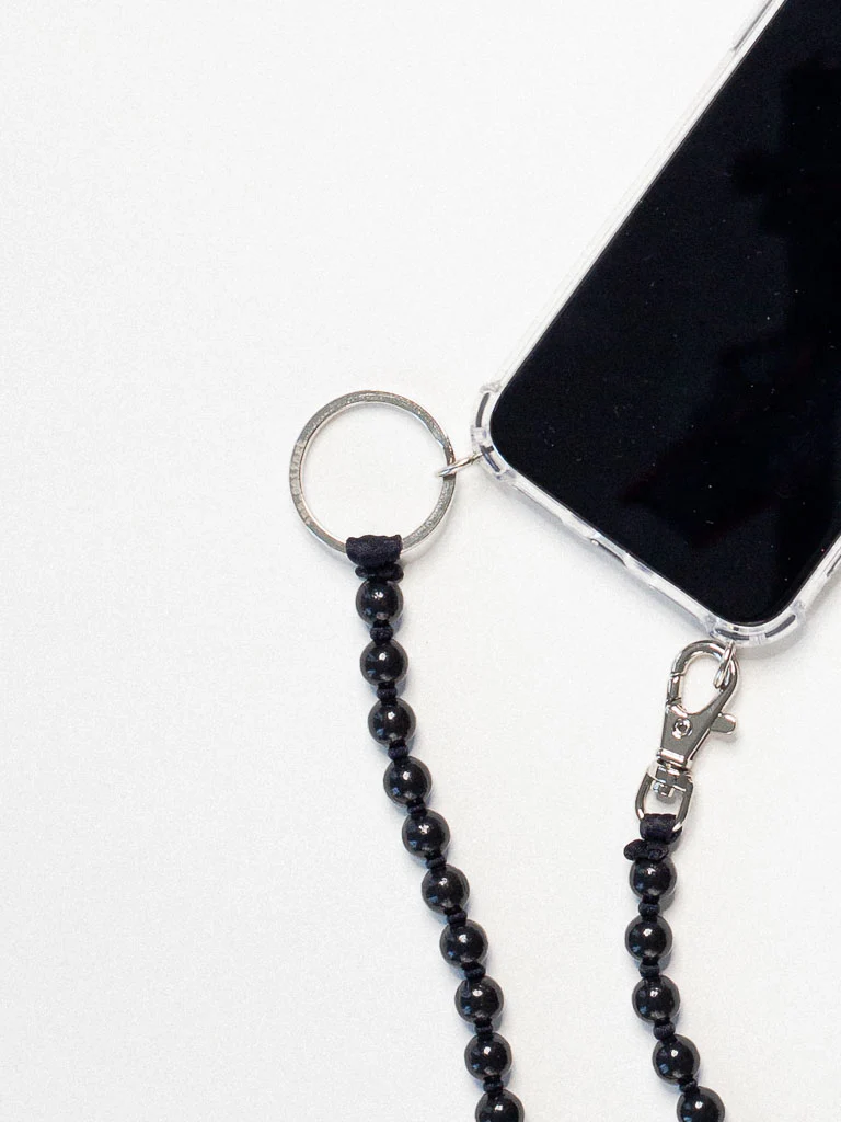 phone case necklace long black black/pink-2