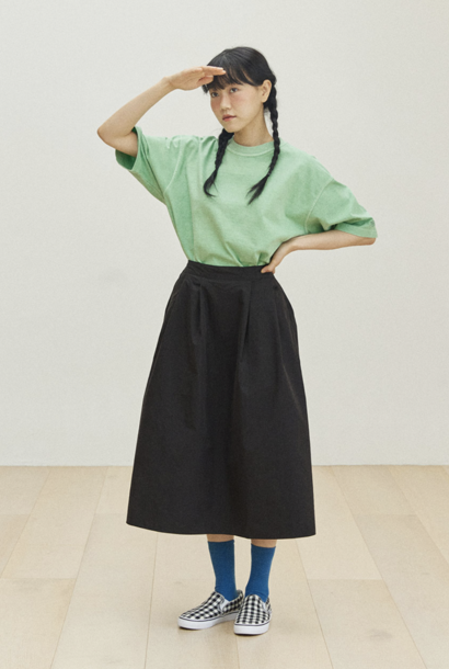 flare banding skirt black one size
