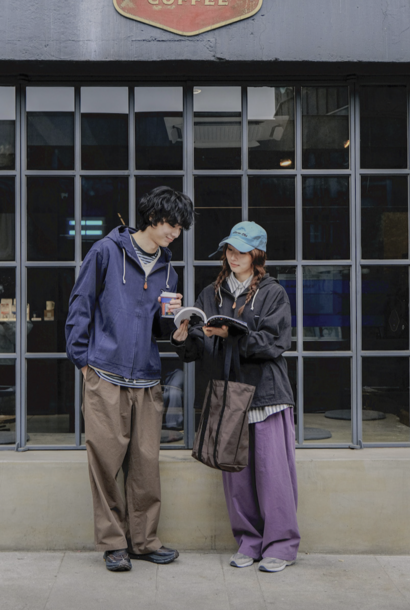 two tuck wide pants brown one size