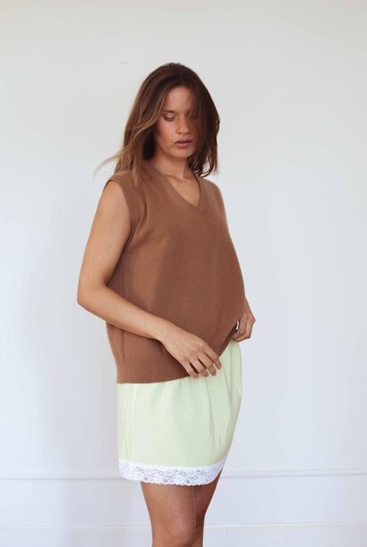 debardeur cashmere macchiato