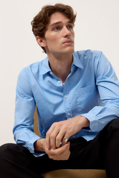 basic shirt sky blue