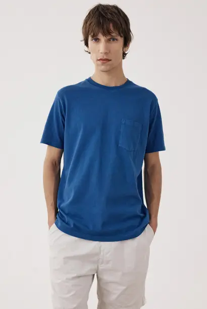 pocket crew t-shirt denim