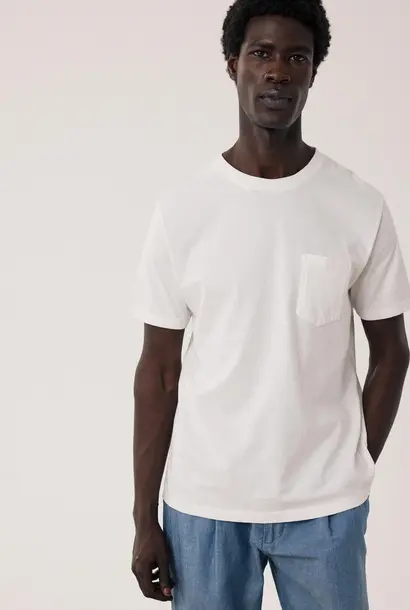 pocket crew t-shirt off white