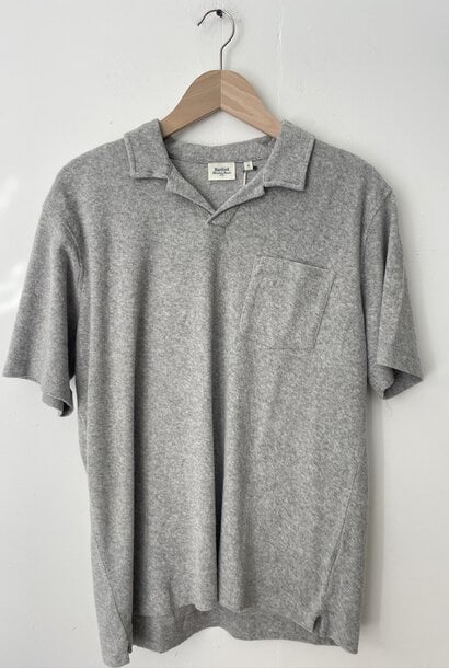 polo bouclette heather grey