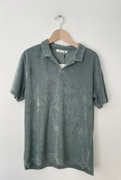 polo towelling khaki