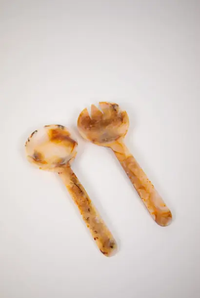 salad serving set resin