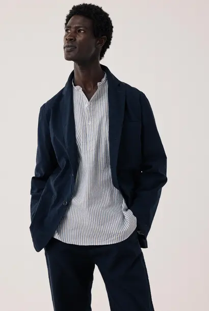 julian jacket seersucker navy