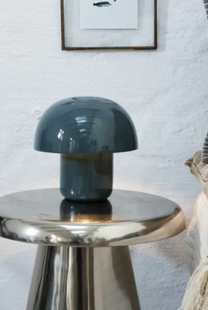 table lamp dusty blue