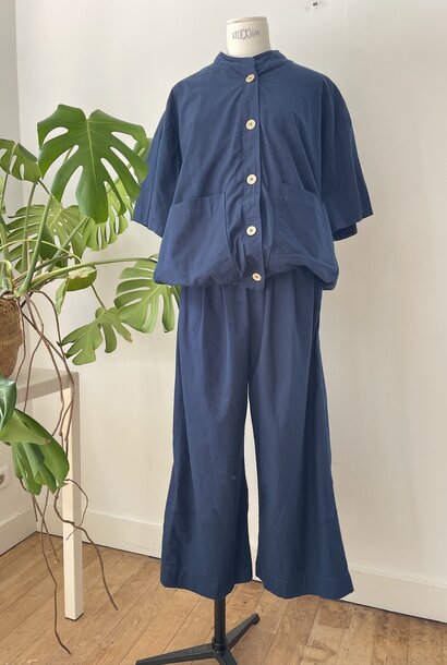 iman long trousers indigo