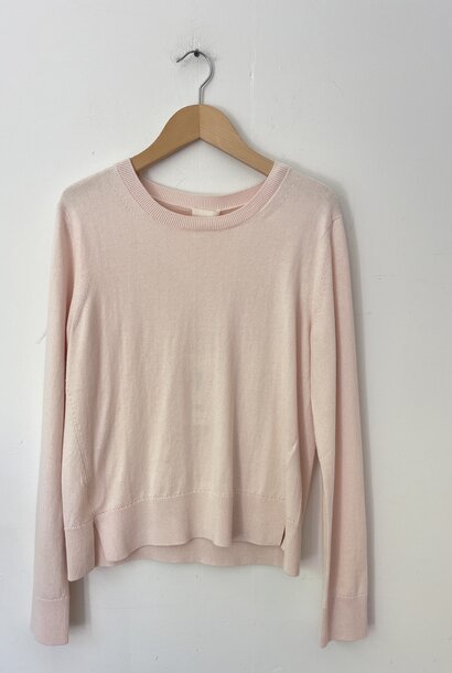 crew neck blush pink