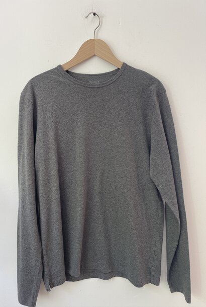 crew t-shirt ls dark grey