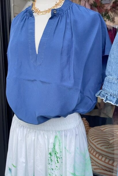 shirt 9491 silk blue