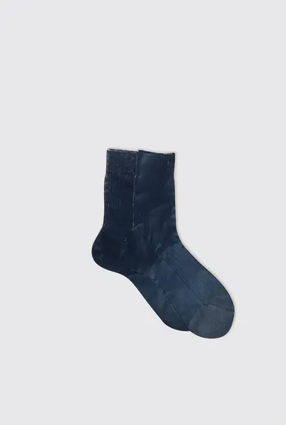 one ribbed laminated navy