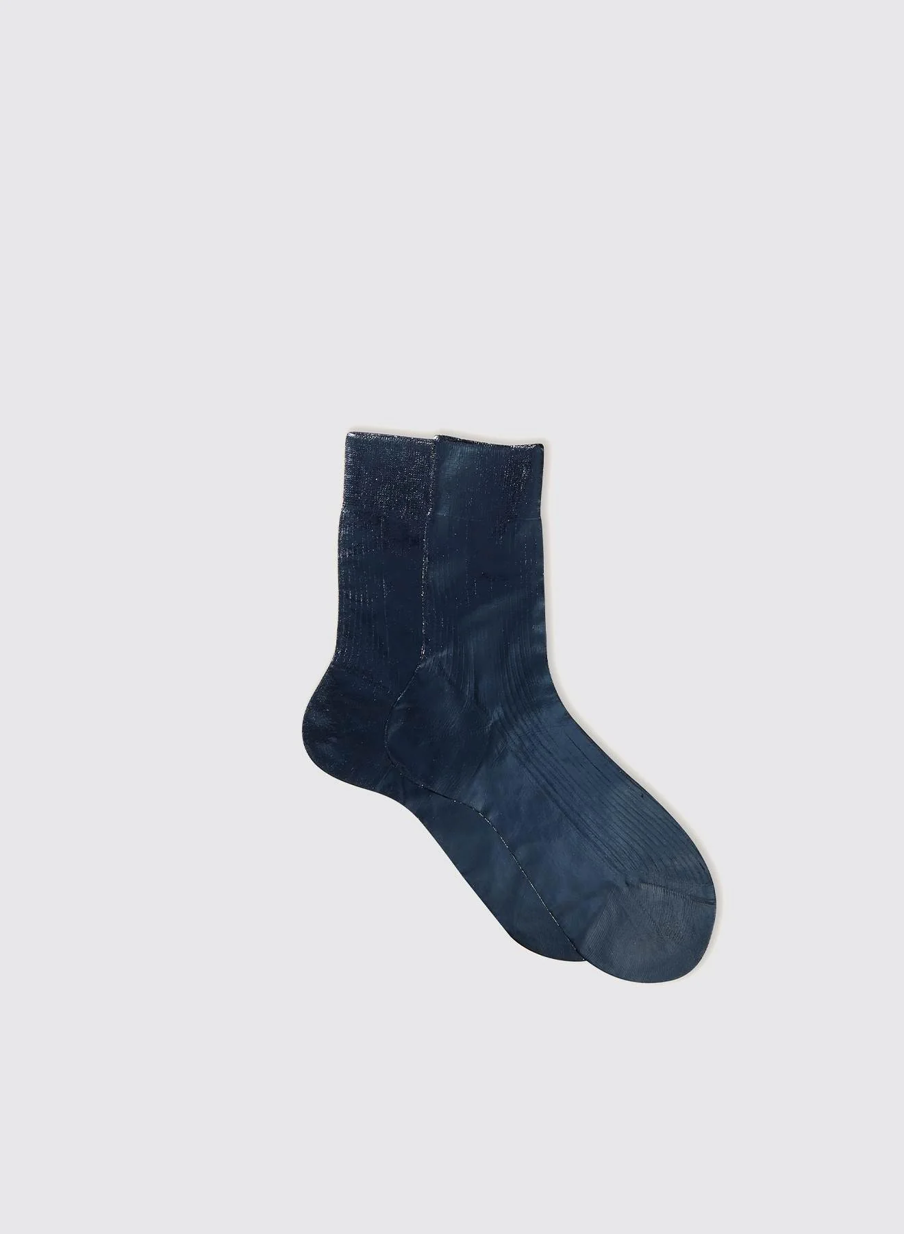 one ribbed laminated navy-1
