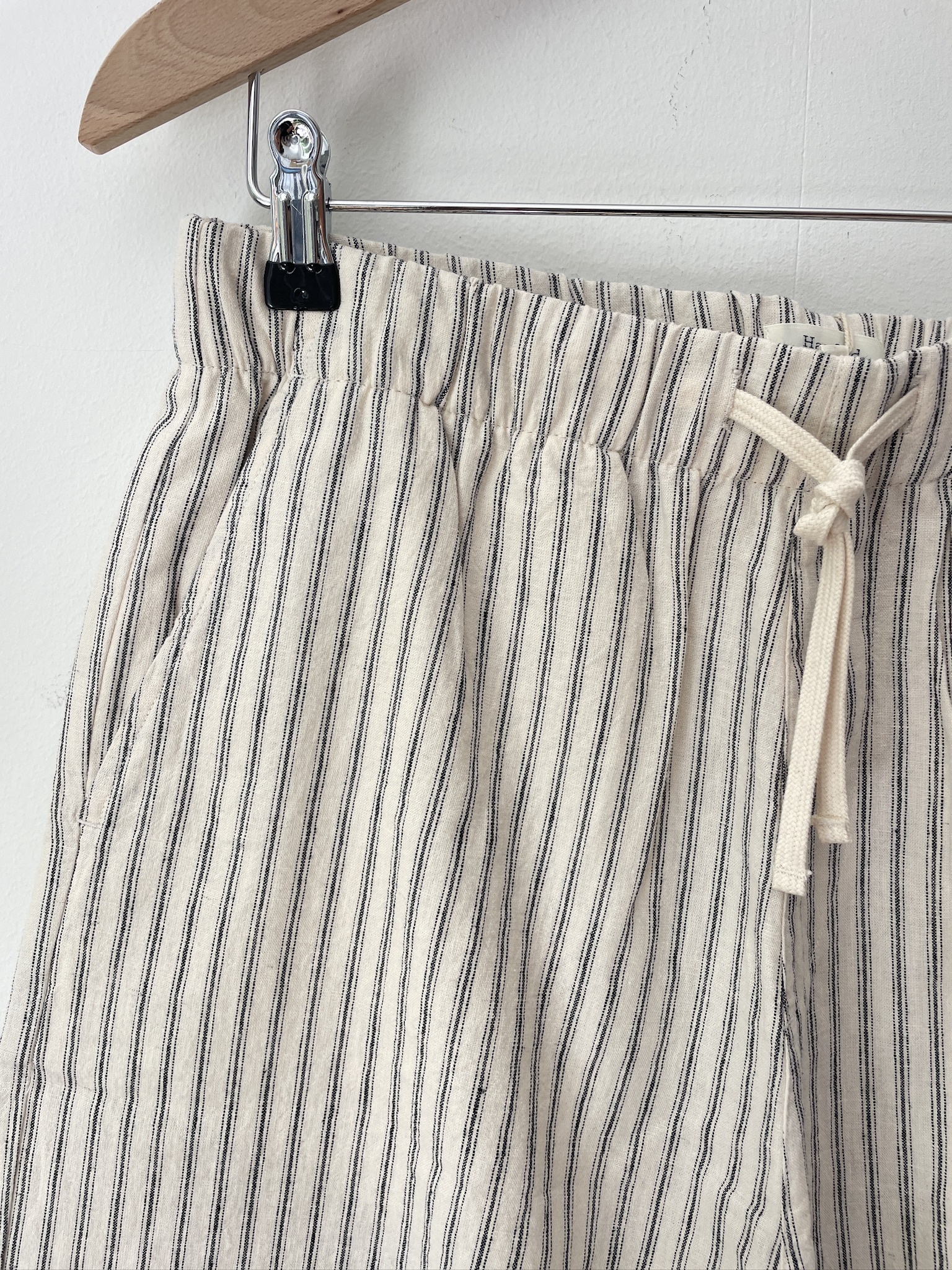 joggy short coton/linen stripe-2