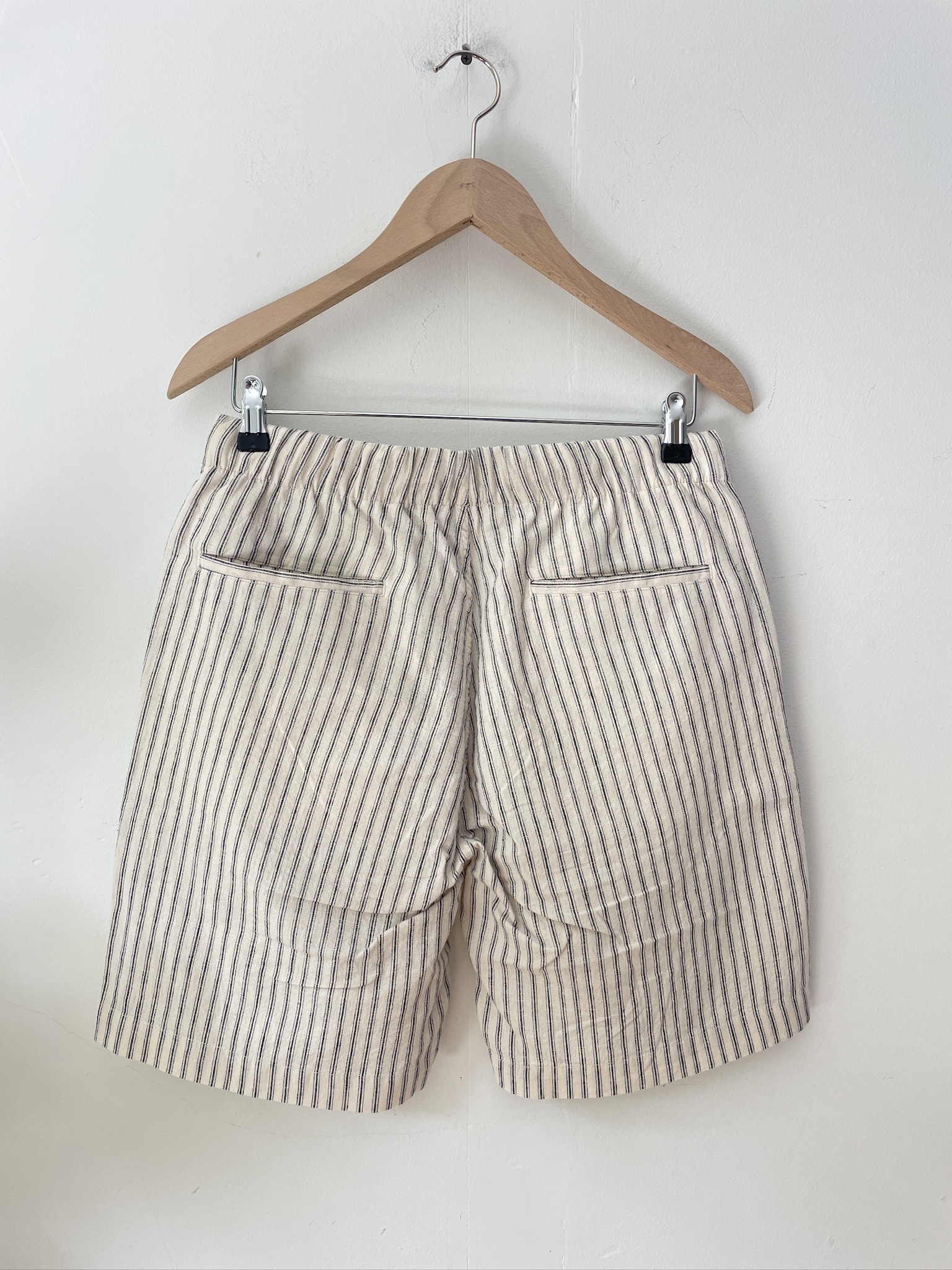joggy short coton/linen stripe-3