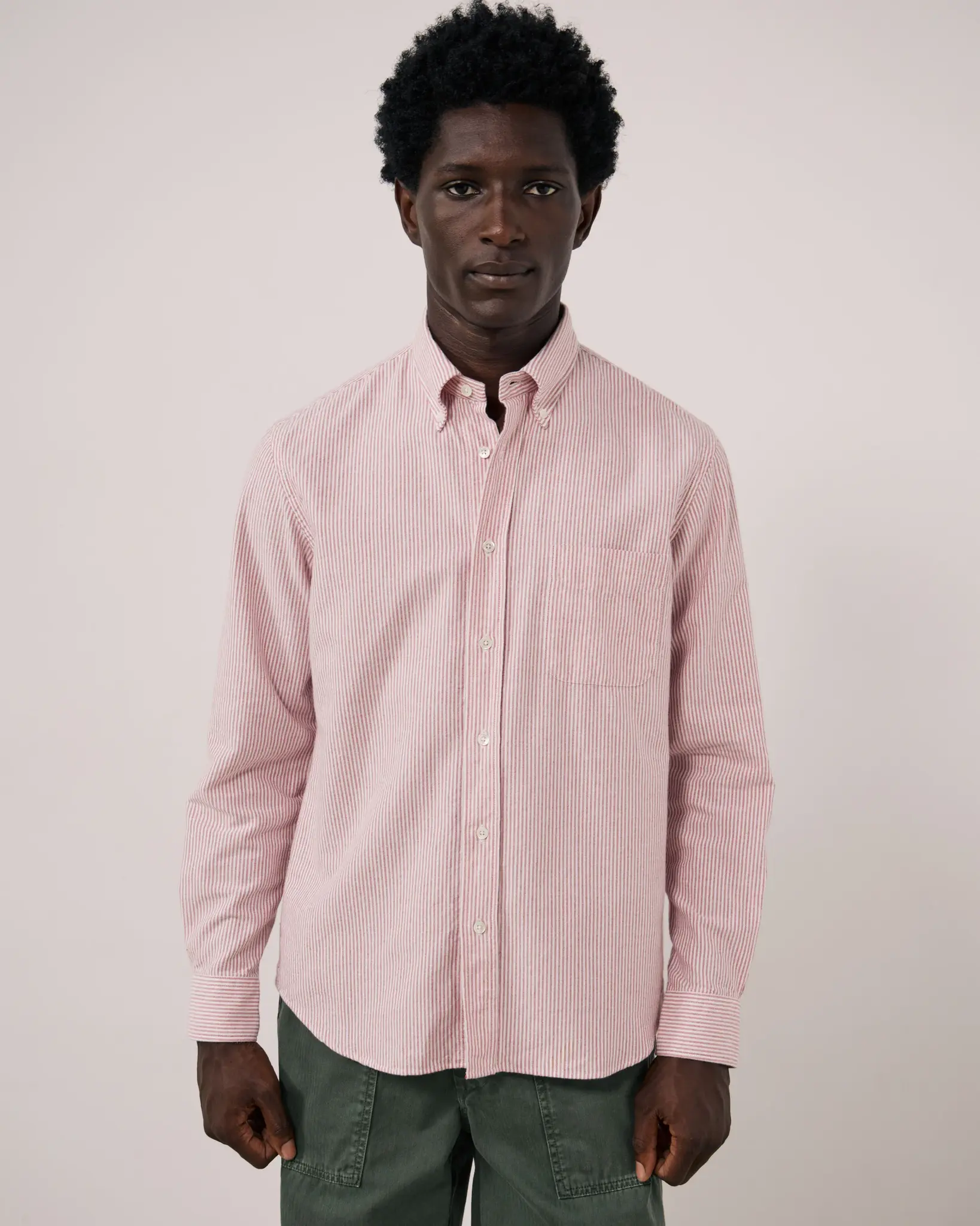 pitt coton shirt stripe red-2