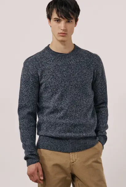 crew neck wool navy
