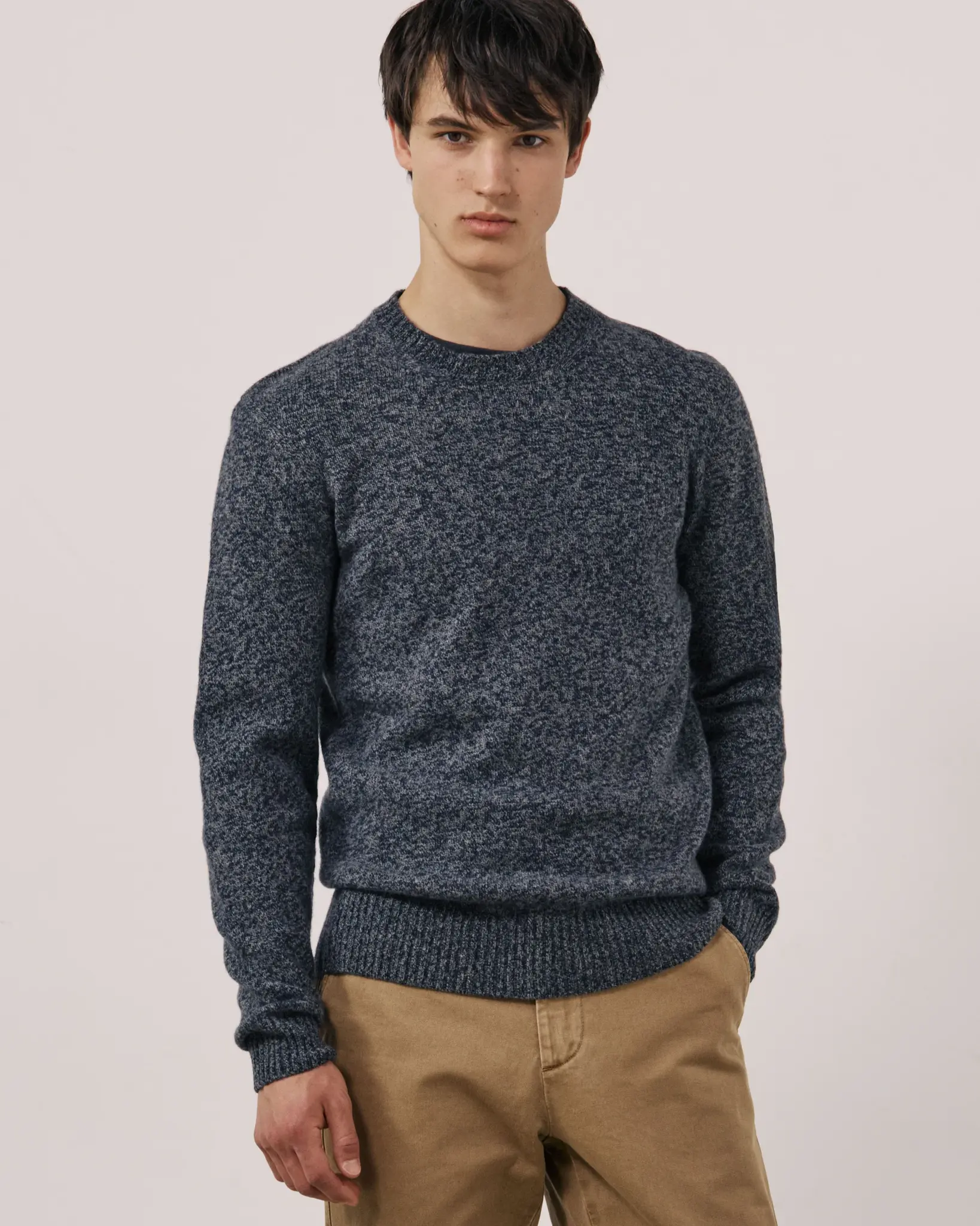 crew neck wool navy-1