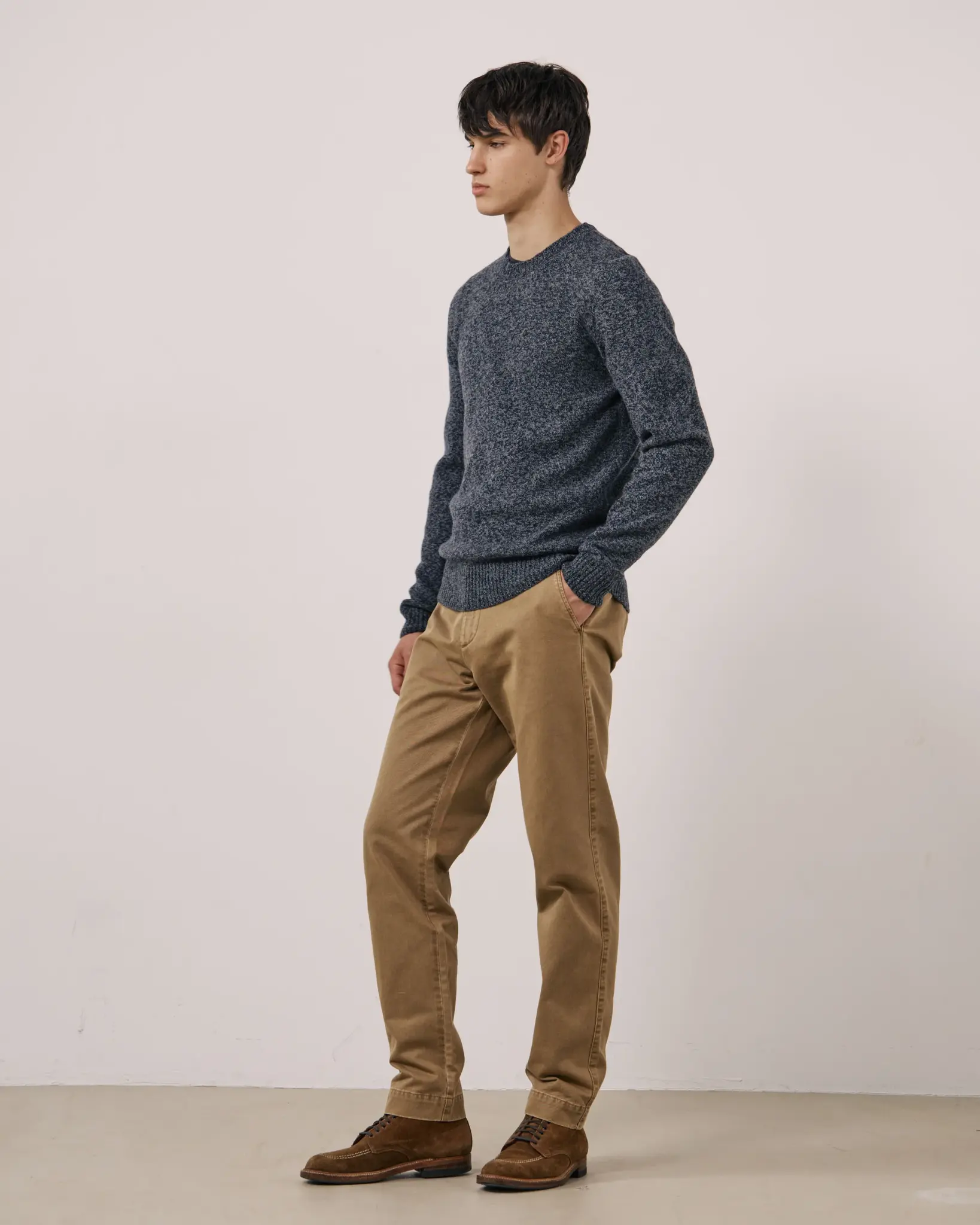 crew neck wool navy-2