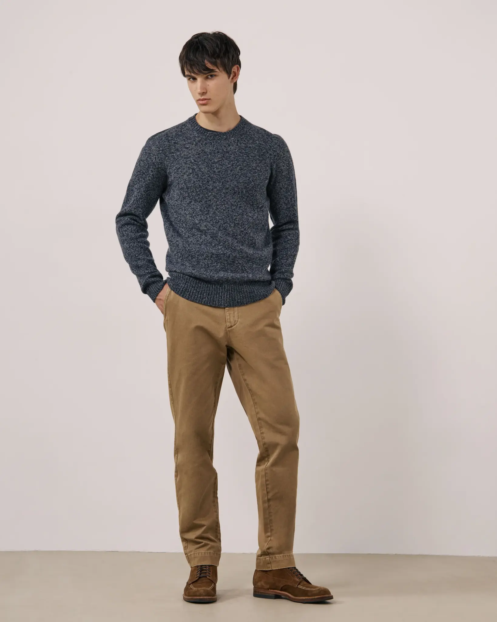 crew neck wool navy-5