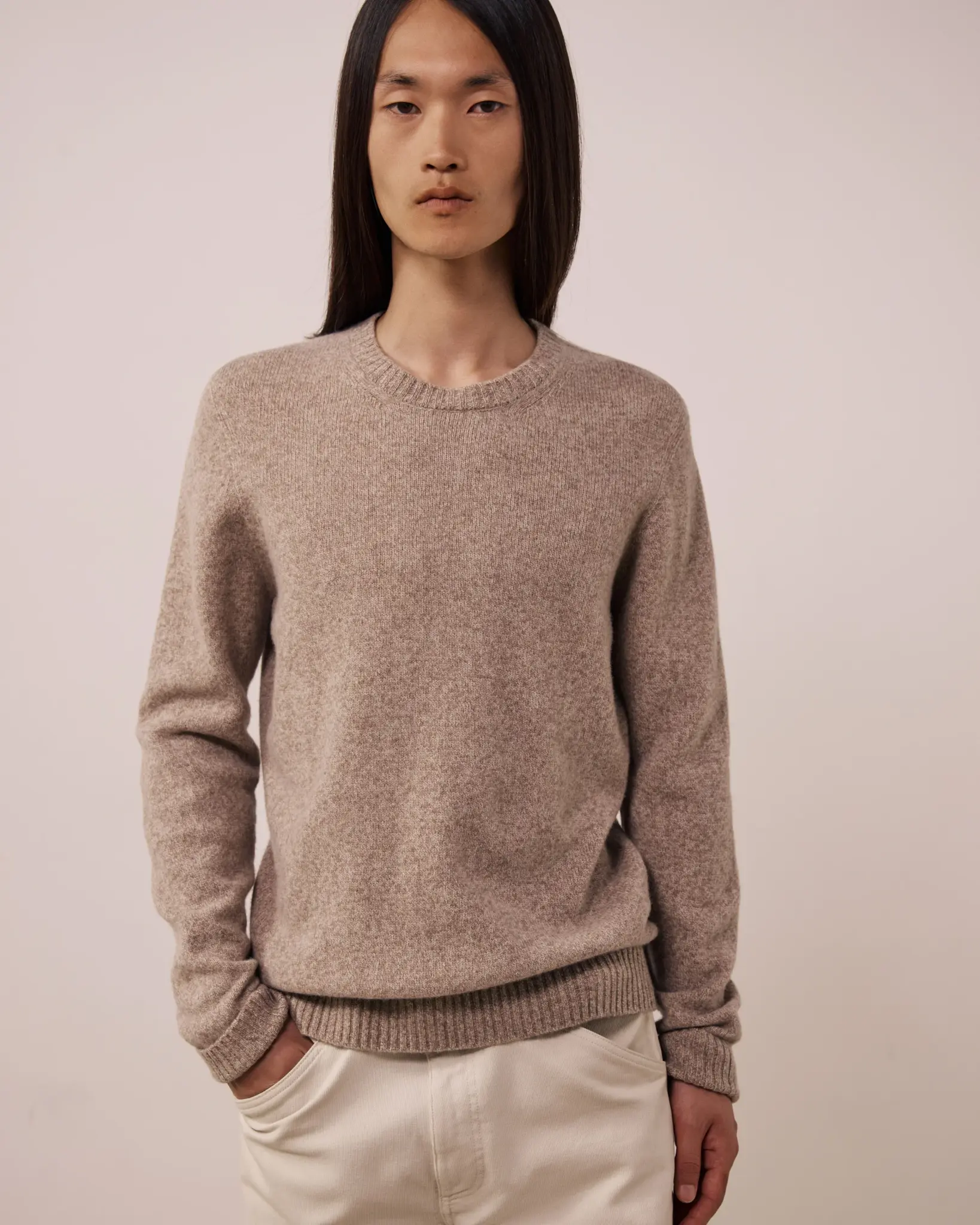 crew neck wool toffee-1