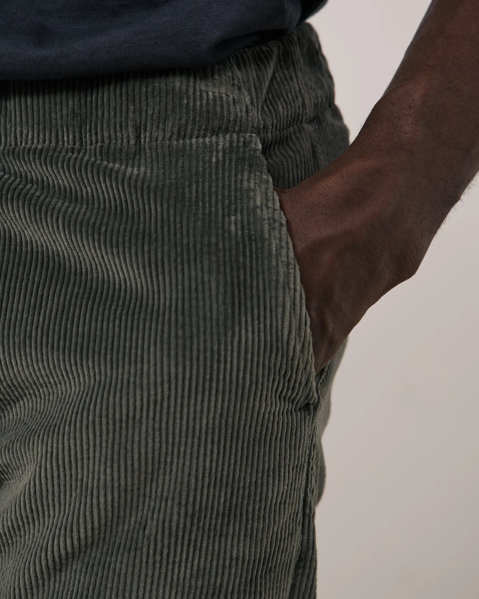 joggy rib pants camo green-4