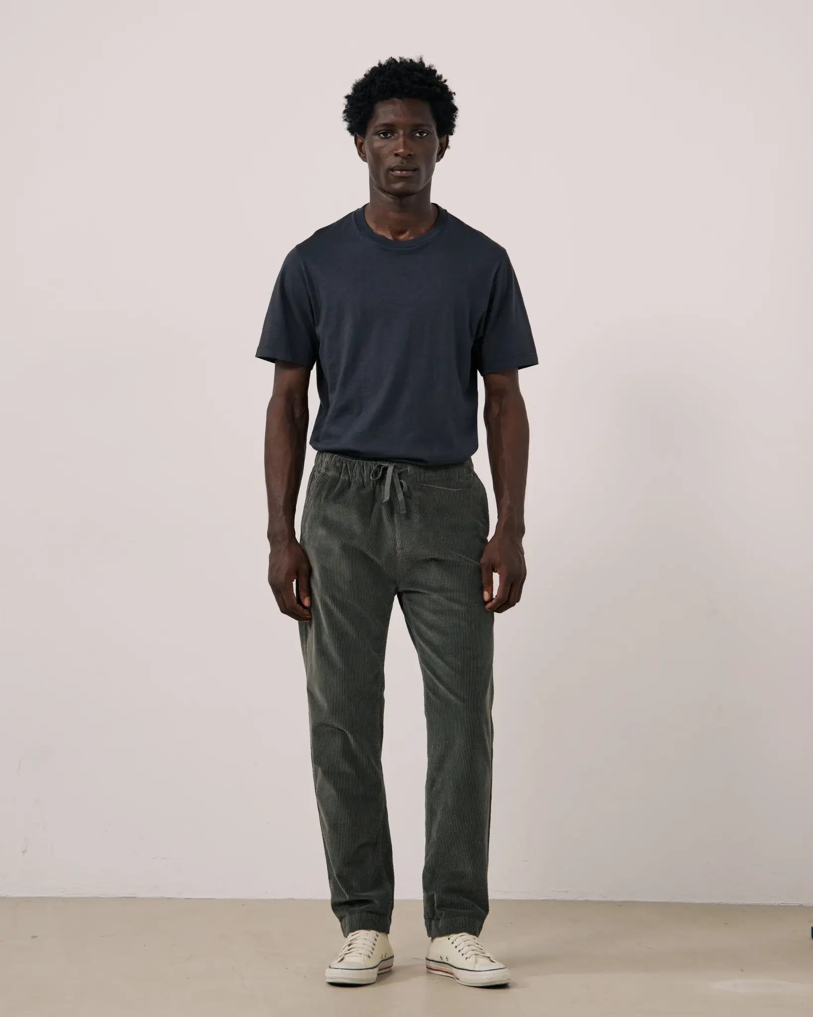 joggy rib pants camo green-1