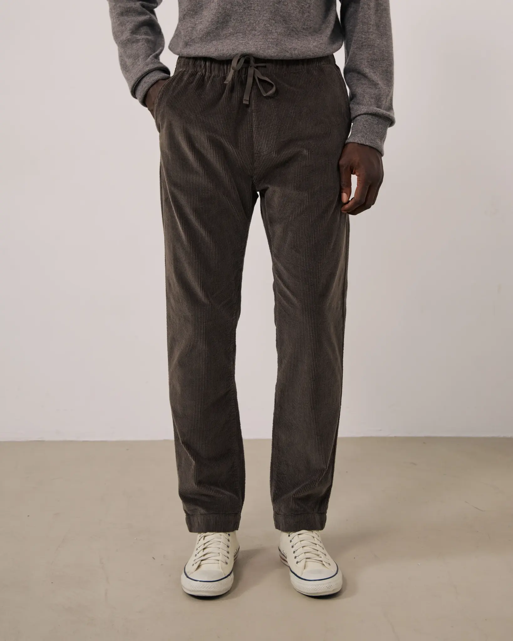 joggy rib pants moka-3