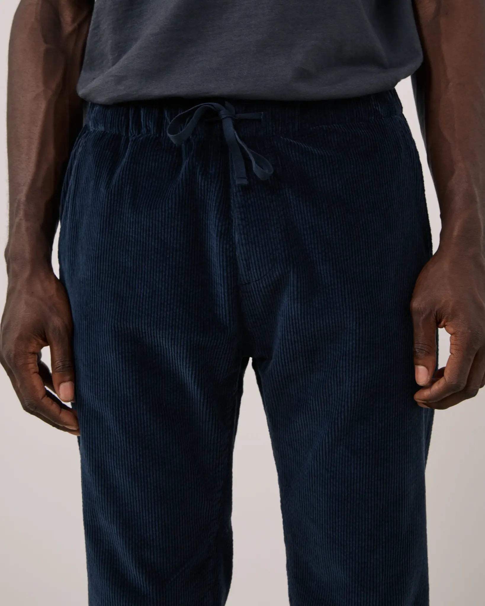 joggy rib pants navy-4
