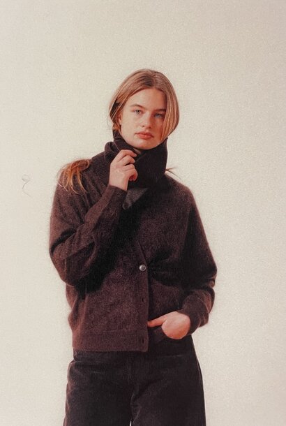 twisted brushed cashmere brown