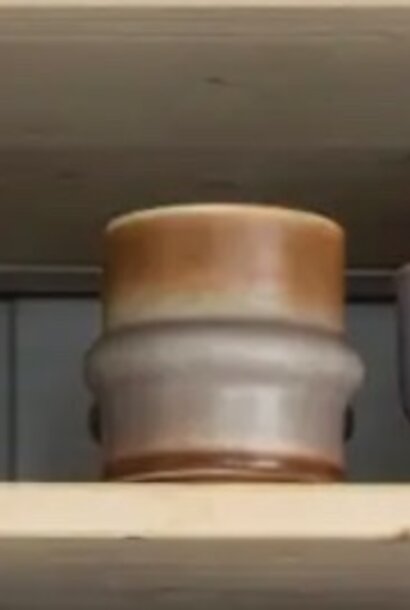 stoneware cup rust/lilac