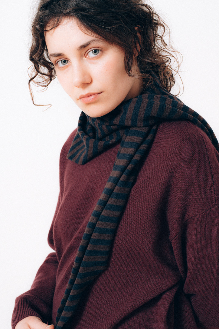 big triangle stripe brown-1