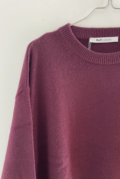 lea cashmere burgundy