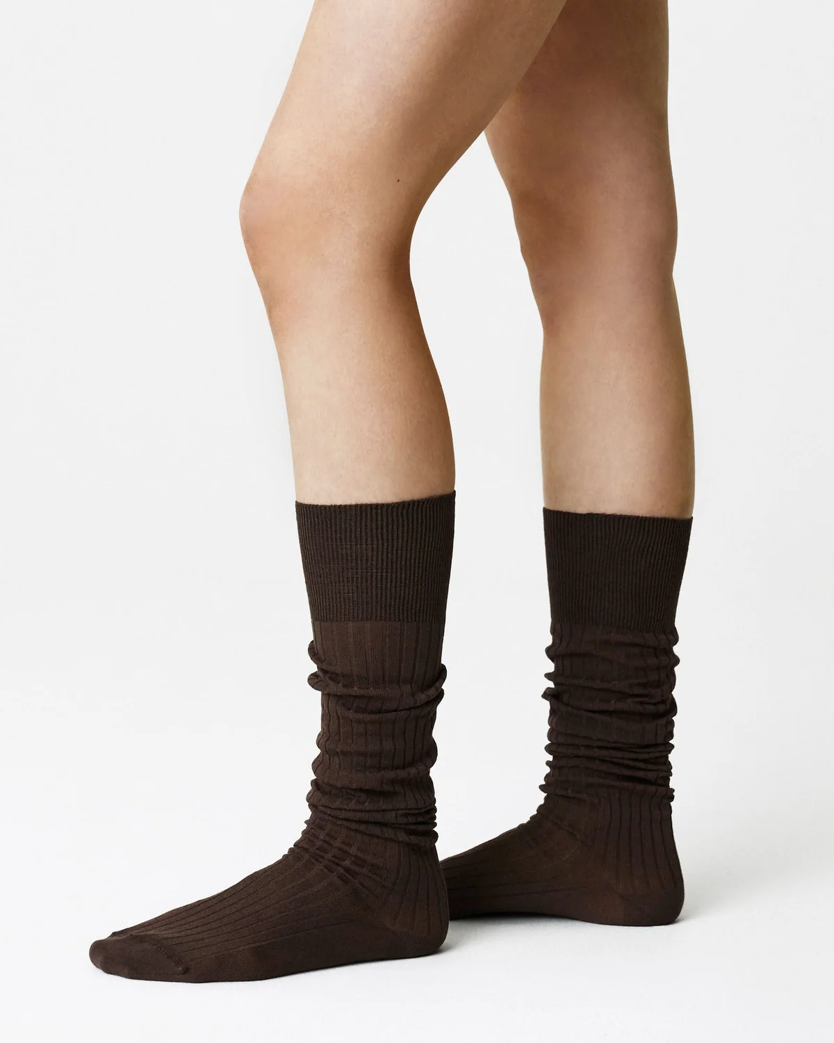 loelle ribbed knee-highs dark brown-2