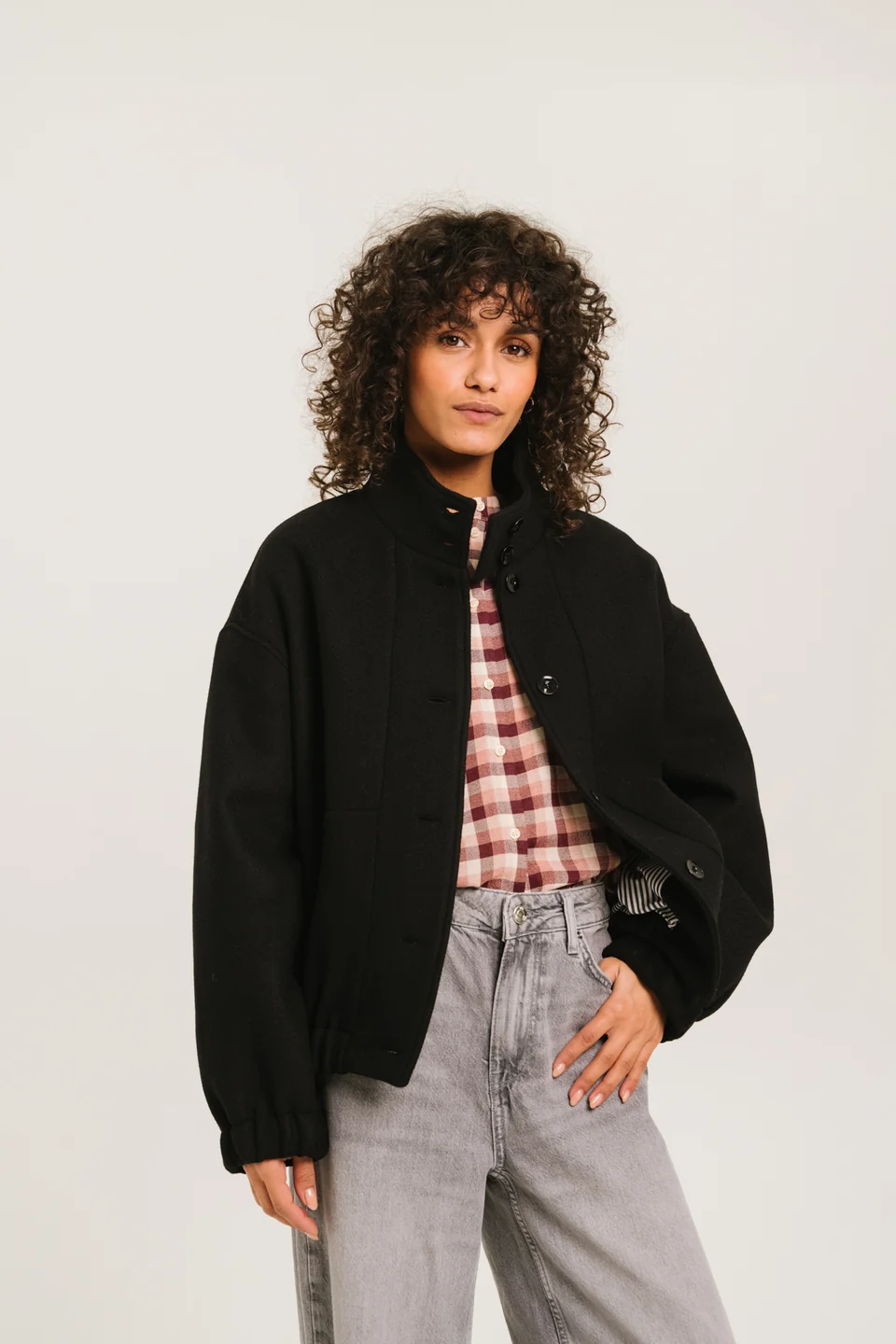 lise wool jacket black-5