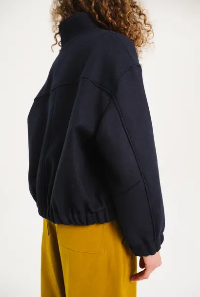 lise wool jacket blue